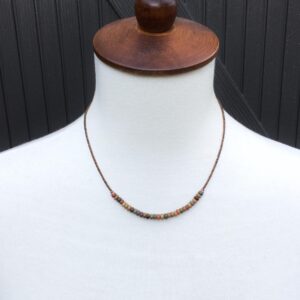 Necklace Red Creek Jasper Beaded